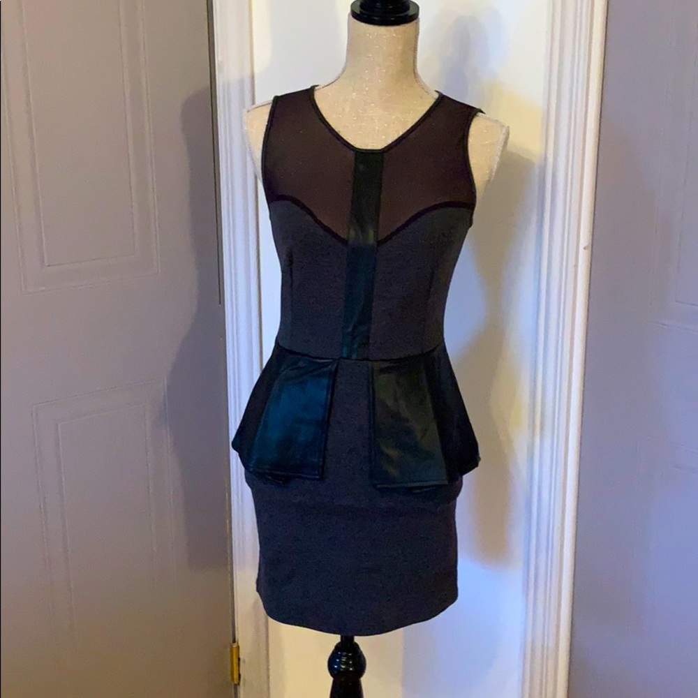 Lady Dutch Medium grey and black dress